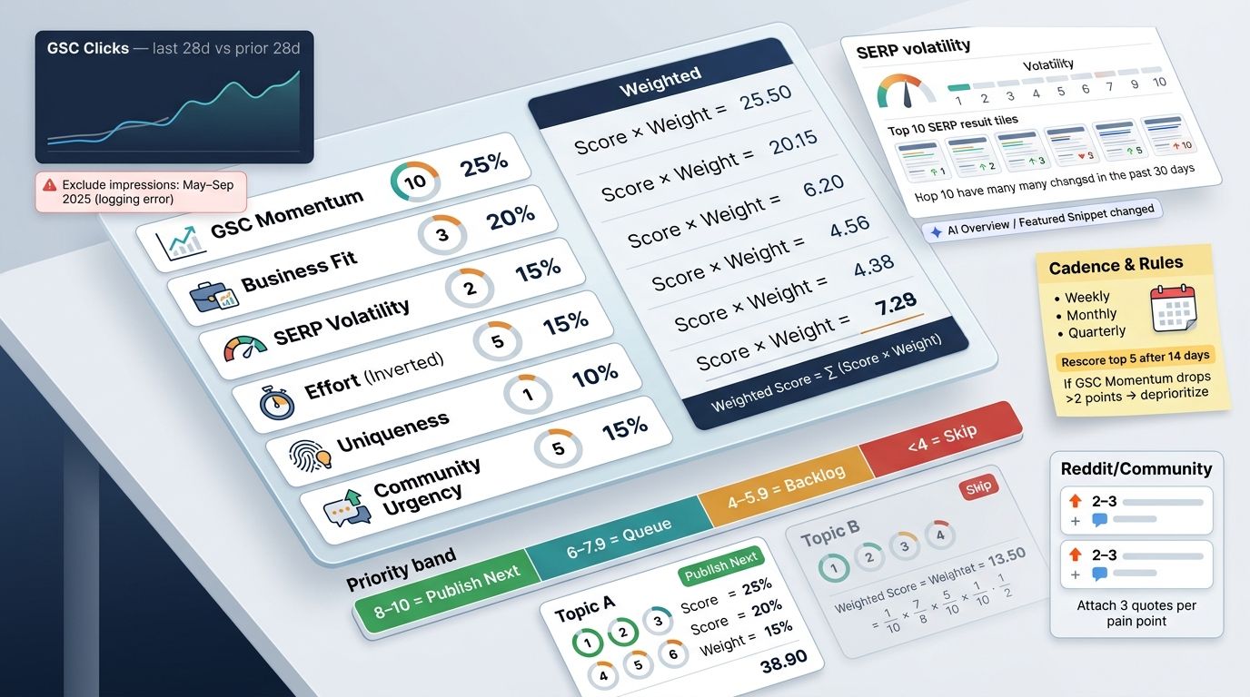 6 Signals That Reveal Which Topic to Publish Next