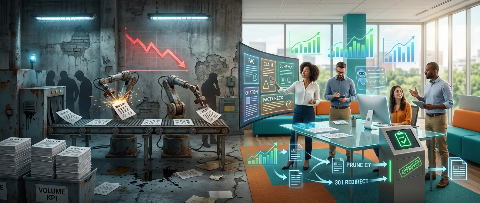 9 Steps to Replace Your Content Factory Before It Tanks