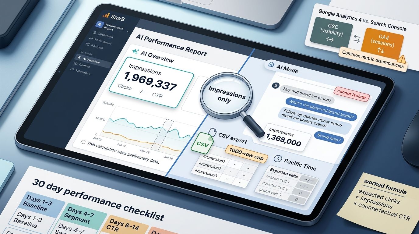 GSC AI Reports: 30-Day Plan to Measure Click Loss